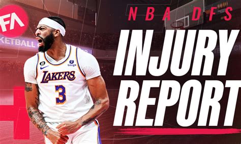 nba injuries report|Los Angeles Lakers Injury Status .